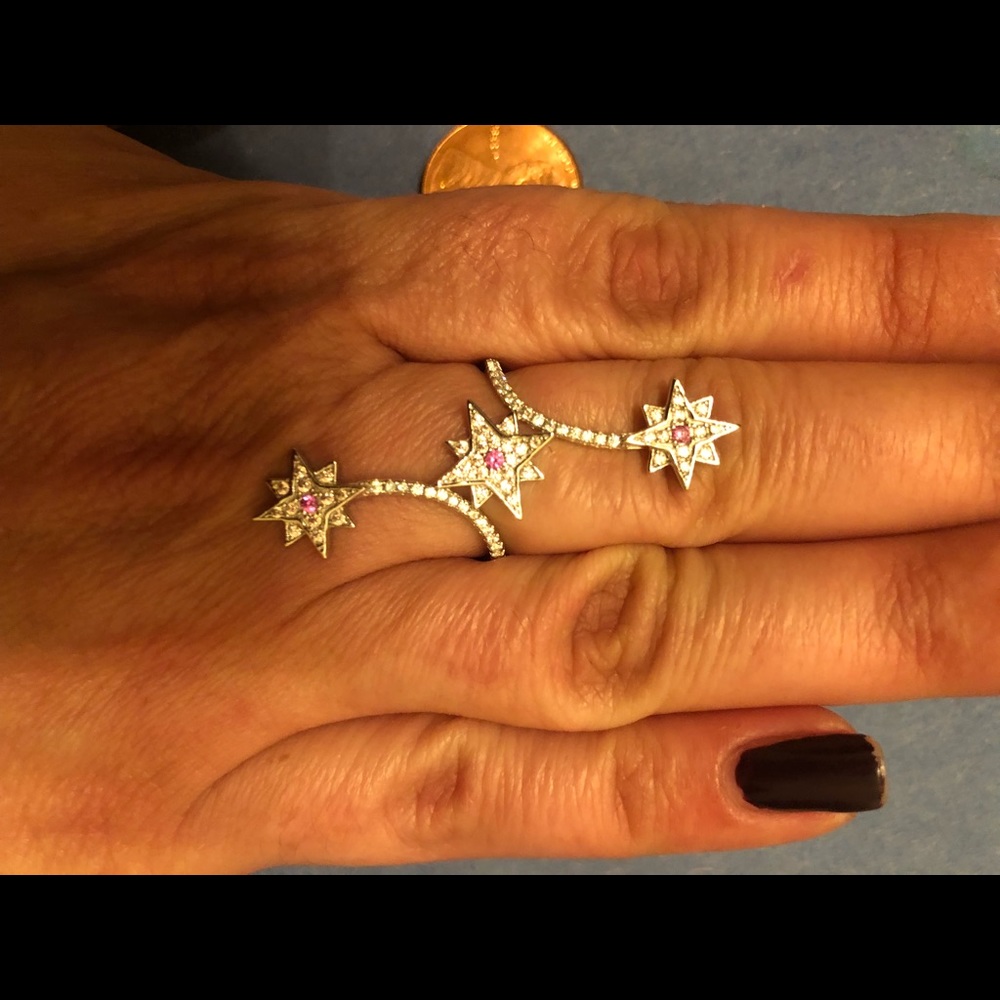 MEGA๐ตCz silver ring-5๐ 2 left - Picture 3 of 9